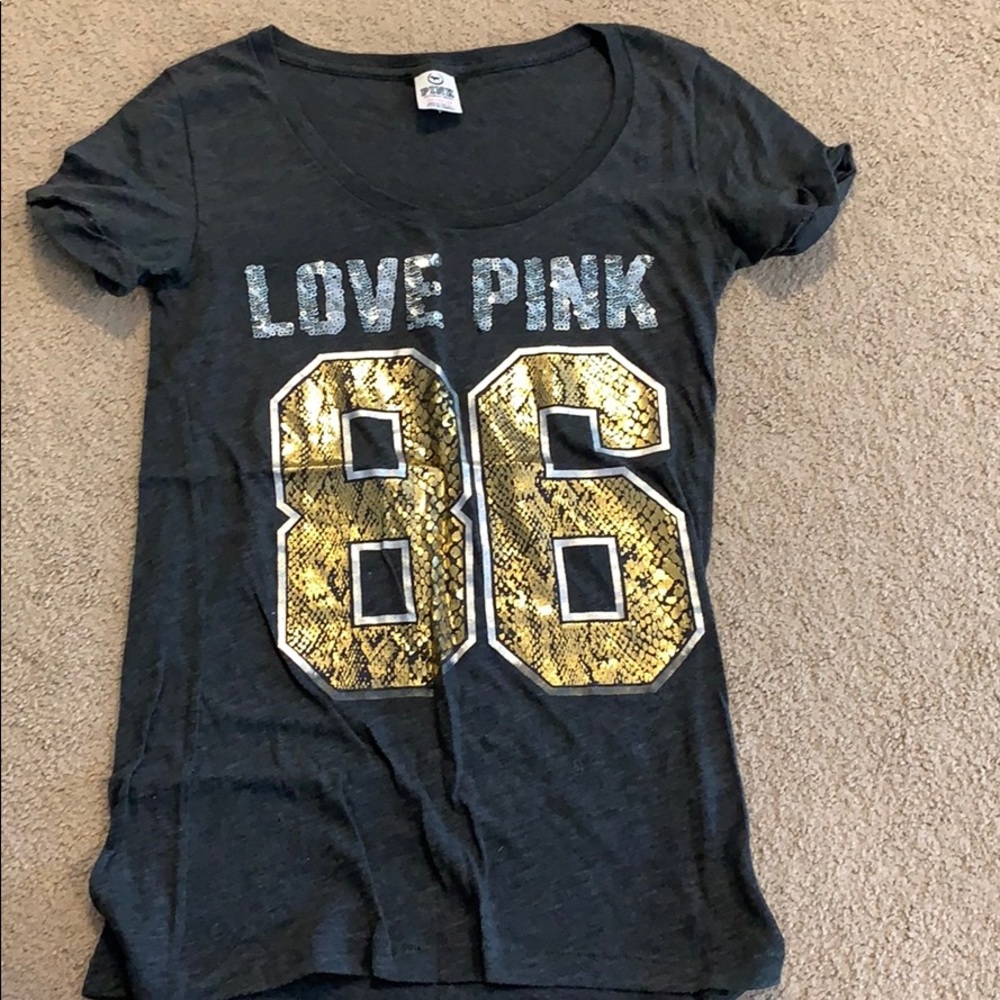 PINK T shirt.